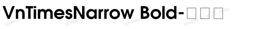 VnTimesNarrow Bold字体转换